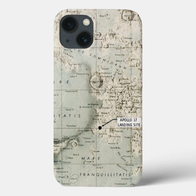 COQUES Case-Mate iPhone SPACE: MOON MAP, 1972 (Verso)