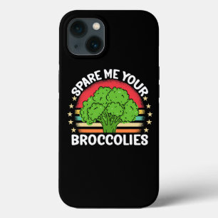 Case-Mate iPhone Case Spare Me Your Broccolies Funny Retro Sunset Brocco