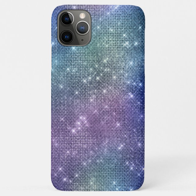 Coques Case-Mate iPhone *~* Sparkle Faux Rhinestone Pink Denin Bleu (Dos)