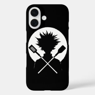 Coque Pour iPhone 16 Spatules Cuisine Drôle Chef Sauvage
