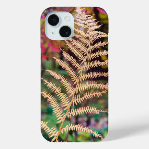 Coque Case-Mate iPhone Spécimen de feuille de fougère d'automne doré