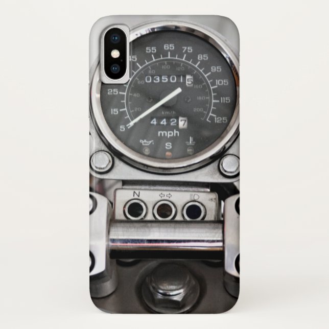 Coques Case-Mate iPhone Speedometer de moto classique 1997 (Dos)