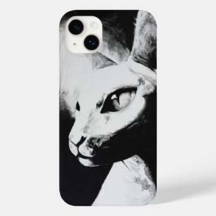 Coques Pour iPhone Sphynx Cat Black White Contrast Hairless