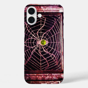 Coques iPhone 16 Plus SPIDER ET WEB Jaune Topaz Noir