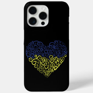 Coque Case-Mate iPhone Spiral tourbillons mehandi coeur drapeau ukrainien