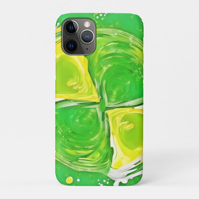 Coques Case-Mate iPhone Spiral Vert Citron (Dos)