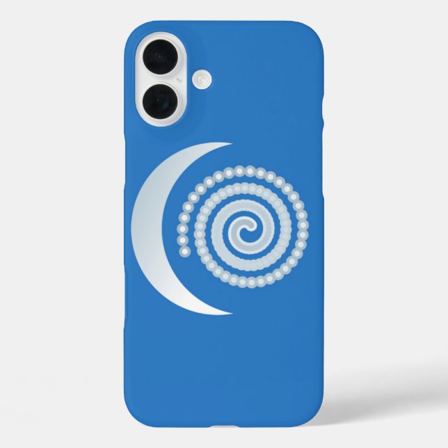 Coques Case-Mate iPhone Spirale de la Lune d'Argent (Verso)
