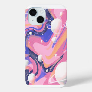 Coque Case-Mate iPhone Spirale De L'Espace Extérieur Rose Et Violet Abstr