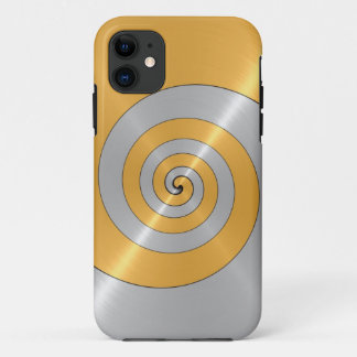 Case-Mate iPhone Case Spirale en métal brillant or et platine 2