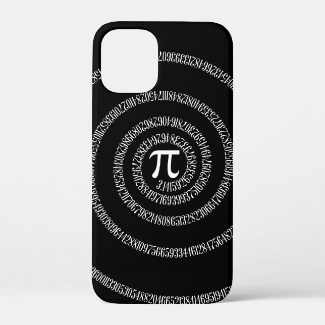 Coques Case-Mate iPhone Spirale pour Pi sur Elegant Black (Verso)