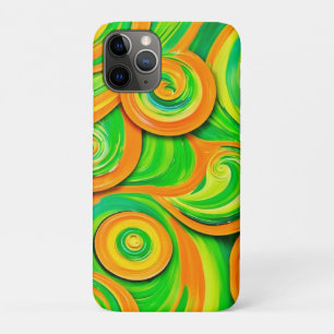 Case-Mate iPhone Case Spirale verte et orange