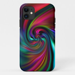 Coque iPhone 11 Spirales Arrière - plans Abstraites douces I