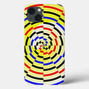 Etui iPhone 13 Spirales jaunes par Kenneth Yoncich