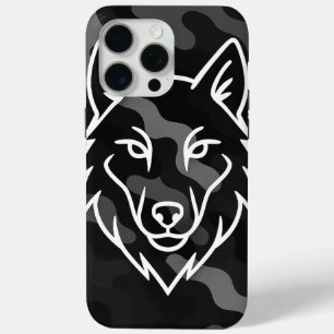 Coque Case-Mate iPhone Spirit Camouflage - White Wolf Line Art