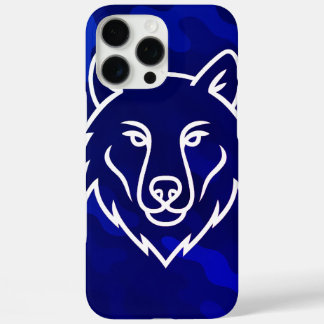 Coque iPhone 16 Pro Max Spirit Camouflage - White Wolf Line Art