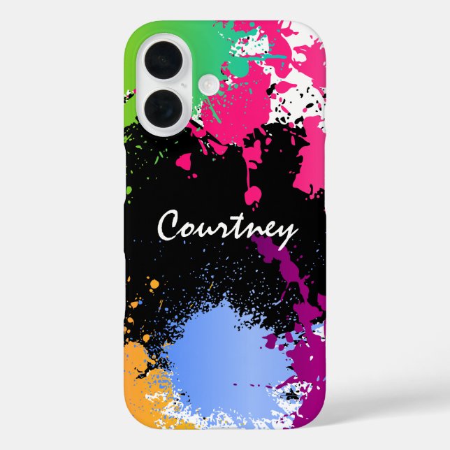 Coques Case-Mate iPhone Splash couleur personnalisée (Verso)