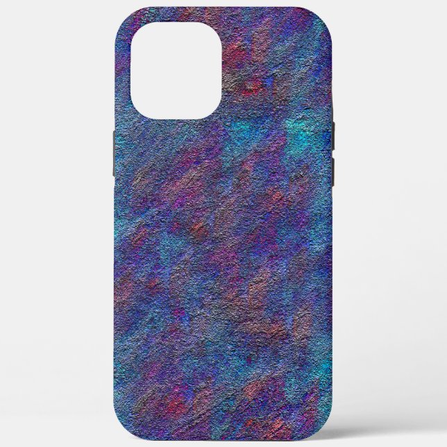Coques Case-Mate iPhone Splashes of leftover spray paint cyan and red  (Verso)