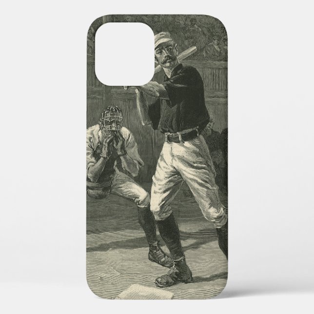 Coques Case-Mate iPhone Sports Anciens, Joueurs de Baseball par Thulstrup (Verso)