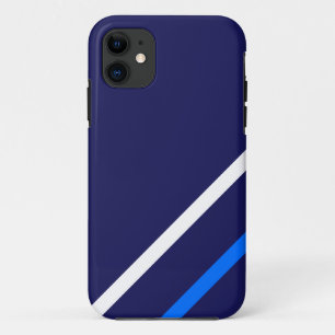 Case-Mate iPhone Case Sporty Navy Slim Bleu Bleu Bleu Blancs Stripes