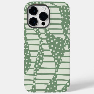 Coque Case-Mate iPhone Spots et bandes 2 - Vert