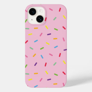 Coque Case-Mate iPhone Sprinkles arc-en-ciel mignon sur iPhone rose / coq