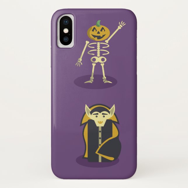 Coques Case-Mate iPhone Squelette de Halloween Dracula Momie Faucheuse (Dos)