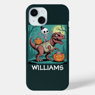 Coque Case-Mate iPhone Squelette de Halloween personnalisé à cheval sur u