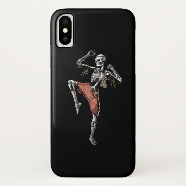 Coques Case-Mate iPhone Squelette de Muay Thai (Dos)