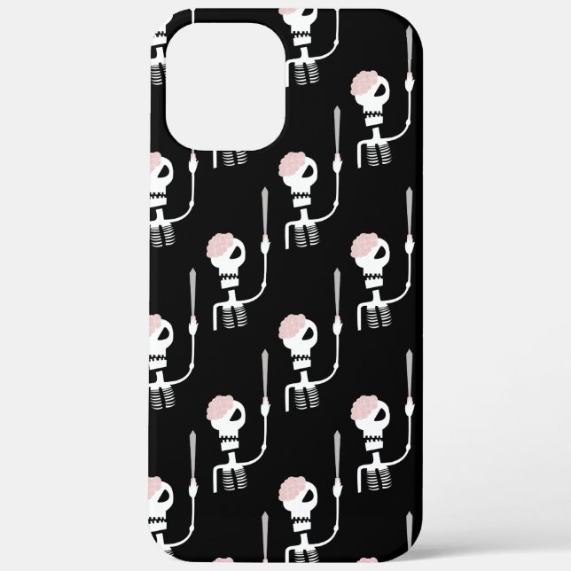 Coques Case-Mate iPhone Squelette d'Halloween avec épée (Verso)