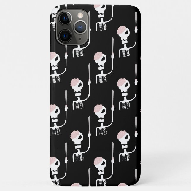 Coques Case-Mate iPhone Squelette d'Halloween avec épée (Dos)