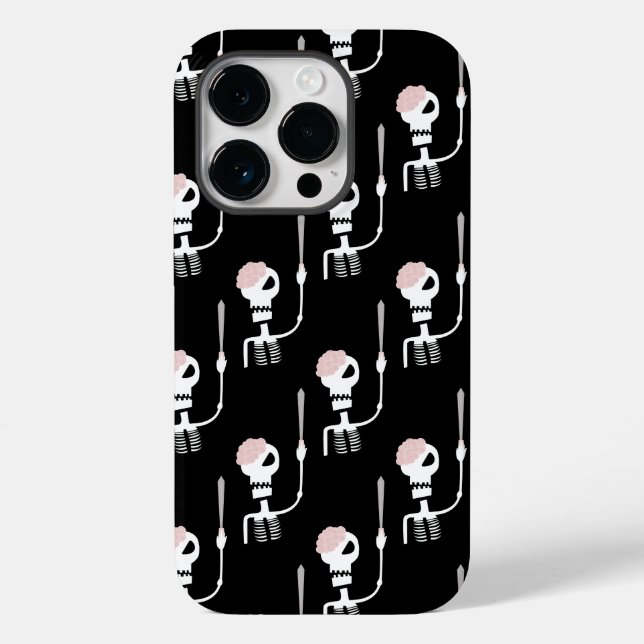 Coques Case-Mate iPhone Squelette d'Halloween avec épée (Verso)