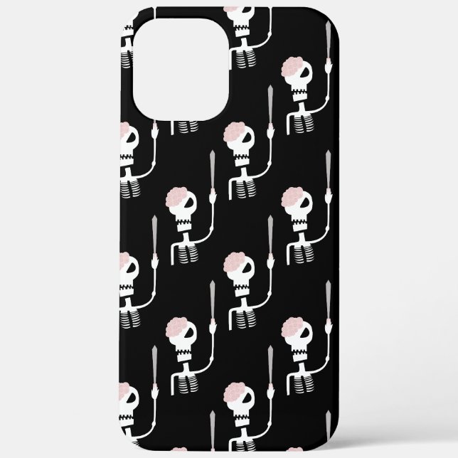 Coques Case-Mate iPhone squelette d'Halloween avec une épée  (Verso)