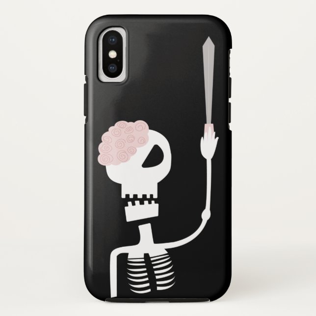 Coques Case-Mate iPhone squelette d'Halloween avec une épée  (Dos)