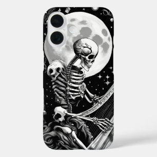 Coque Pour iPhone 16 Squelette et Harpe III