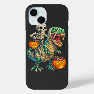 Coque Case-Mate iPhone Squelette Fantaisiste à Cheval sur un T-Rex Momie