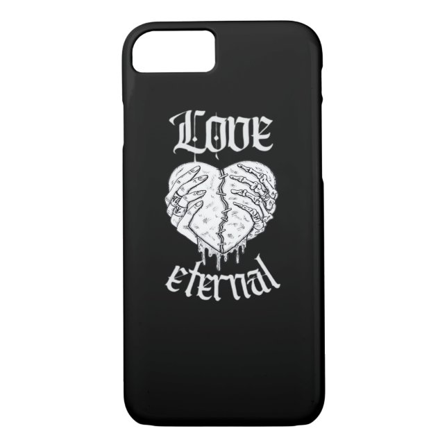 Coques Case-Mate iPhone Squelette Mains Coeur Gothique Classique (Dos)