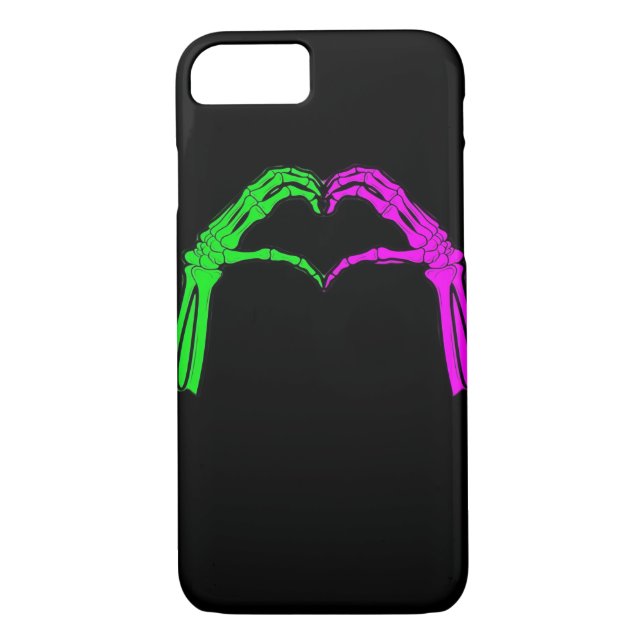 Coques Case-Mate iPhone Squelette Mains Coeur Signer Retro Costume Hallowe (Dos)
