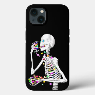 Etui iPhone 13 Squelette Manger Halloween Candy