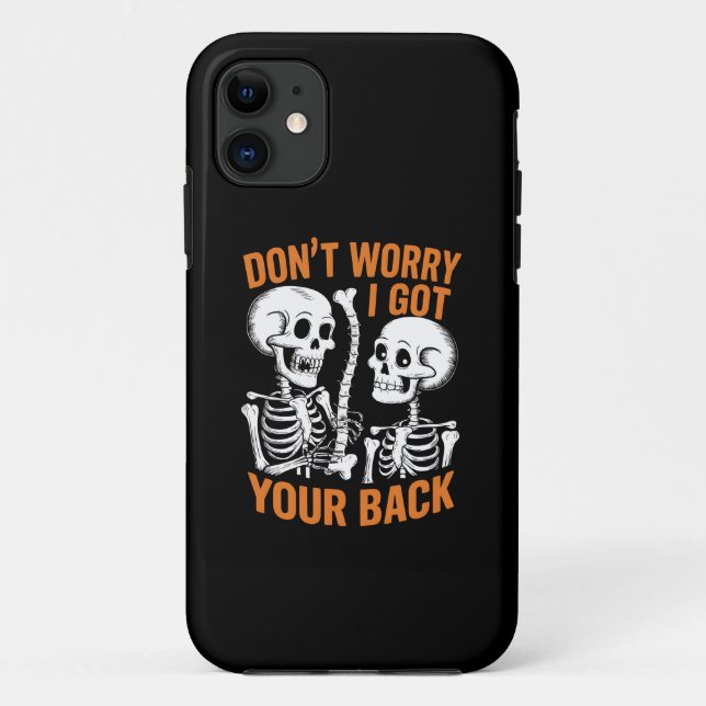 Coques Case-Mate iPhone Squelette Ne t'inquiète pas, j'ai ton dos Hallowee (Dos)