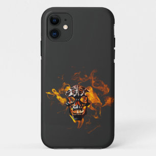 Case-Mate iPhone Case Squelette rétro mort brûlant crâne en feu