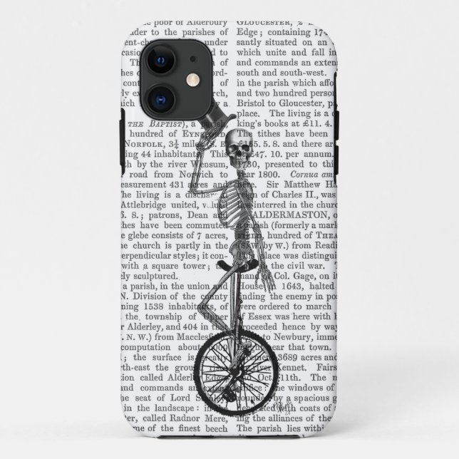 Coques Case-Mate iPhone Squelette sur le monocycle (Dos)