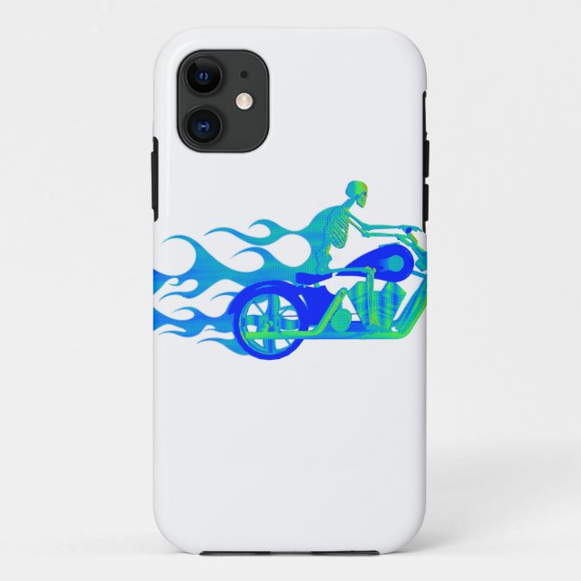 Coques Case-Mate iPhone Squelette sur une moto (Dos)