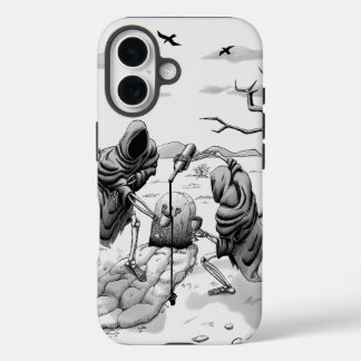 Coque Pour iPhone 16 Squelettes dans le désert