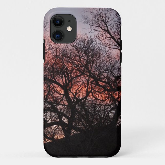 Coques Case-Mate iPhone Squelettes d'arbre de danse au coucher du soleil (Dos)