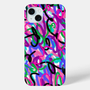 Coque Case-Mate iPhone Squiggles colorés Art Abstrait