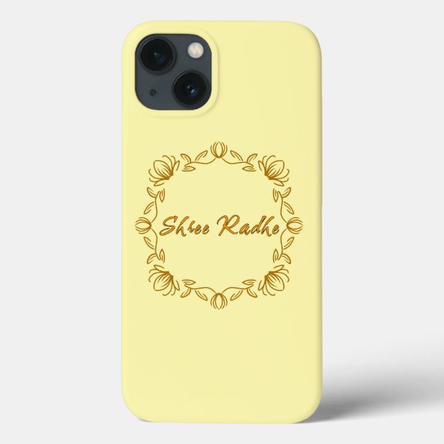 Coques Case-Mate iPhone Sri Radhe - belle florale - Hare Krishna (Verso)