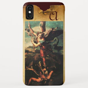 Coque Pour iPhone XS Max St MICHAEL ARCHANGEL VANGUISHING SATAN Monogramme