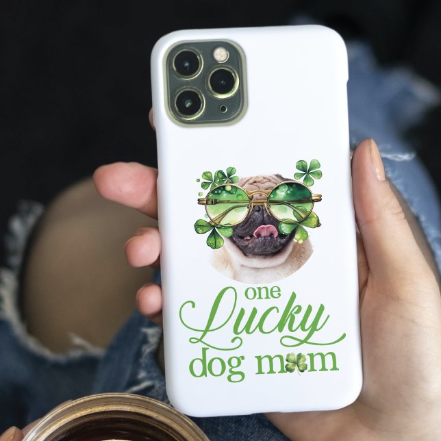Coques Case-Mate iPhone St Patrick's Day Chien Maman drôle Photo personnal (Créateur téléchargé)