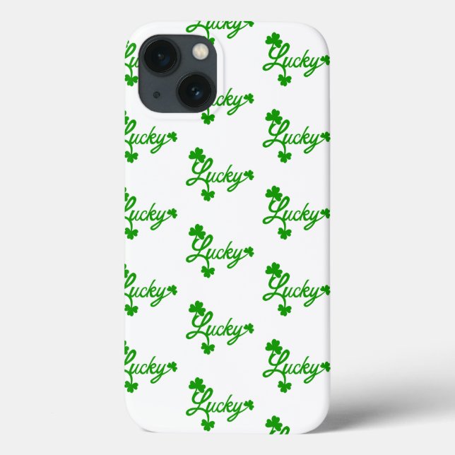 Coques Case-Mate iPhone St, Patricks Day Lucky Shamrock Green Clover Leaf (Verso)