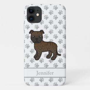 Case-Mate iPhone Case Staffie anglais bringé Chien de dessin animé migno